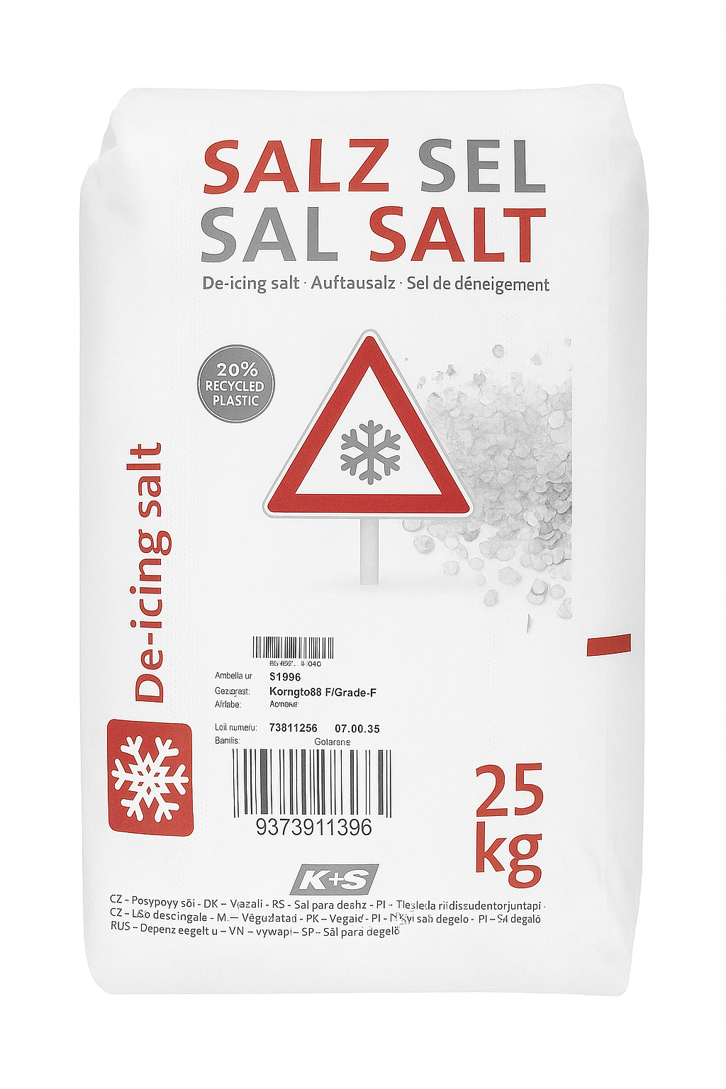 Sel de Déneigement – Sac de 25 kg