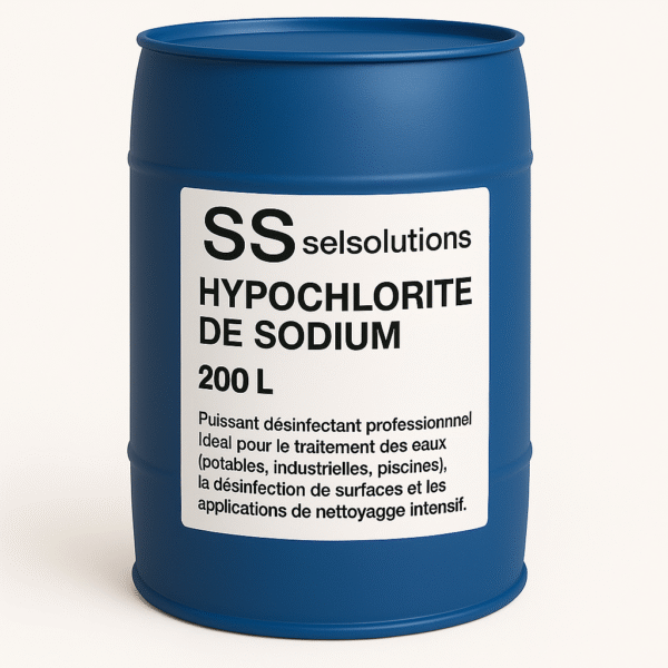 Extrait de Javel Professionnel – Hypochlorite de Sodium 13 % – Fût de 200 L