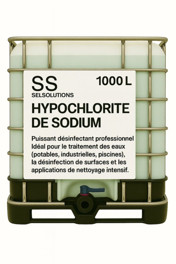 Extrait de Javel Professionnel – Hypochlorite de Sodium 13 % – IBC de 1000 L