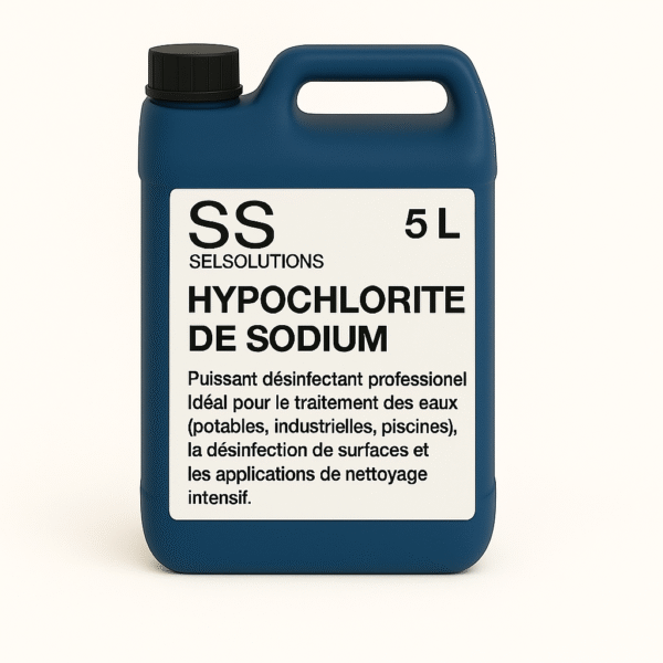 F346F0F4-8687-486B-8B1F-C7DA3B9AA134 Extrait de Javel Professionnel – Hypochlorite de Sodium 13 % – Jerrican de 5 L