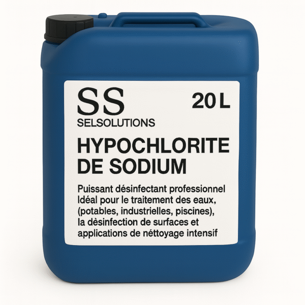 Extrait de Javel Professionnel – Hypochlorite de Sodium 13 % – Jerrican de 20 L