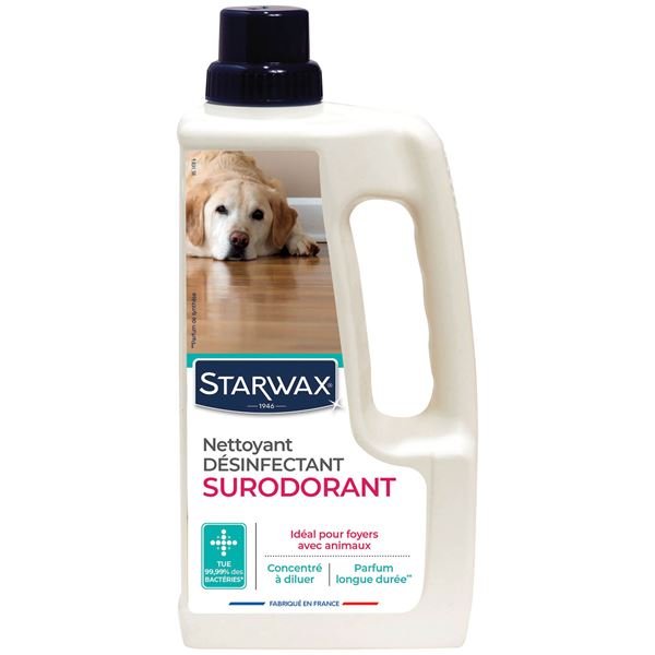 nettoyant desinfectant STARWAX Nettoyant Désinfectant Surodorant Pro Animal – 1L